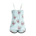 thumbnail image 4 of GPOECD Ensemble de Pyjama Camisole Décontracté de Noël pour Femmes, Tenue de Nuit Confortable pour les Fêtes, Blanc, TG, 4 of 5