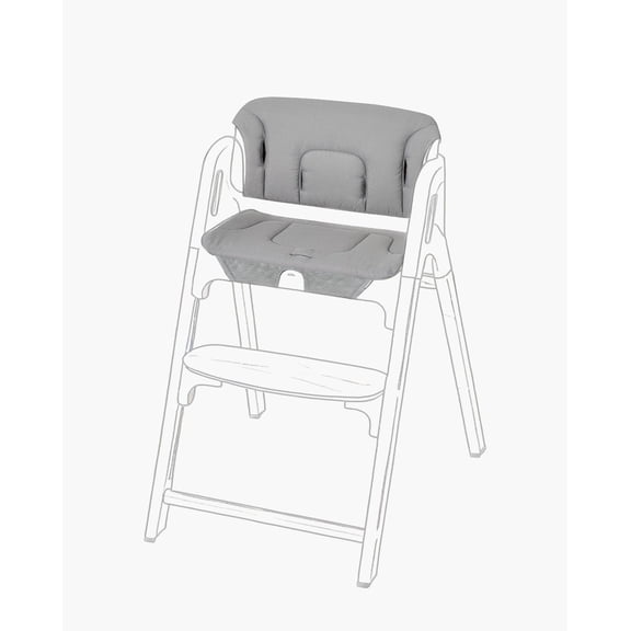 Set de cojín para silla de bebé Momcozy para sillas Dinerpal, gris