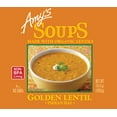 thumbnail image 2 of Amy's Soup, Vegan, Gluten Free, Golden Lentil, Made With Organic Ginger, Carrots and Peas, 14.4 oz (Pack of 12), 2 of 9