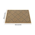 thumbnail image 3 of Coir Door Mat Heavy Duty Non Rubber Backing for Front Door, High Traffic Entrance Rug Traps Dirt, Weather Resistant Outdoor Coco Fiber Doormat, 3 of 6