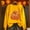 Yellow, variant on Sakmal Black Women Sweatshirts Halloween Pumpkin Cute Oversized Sweatshirts Fashion Fall Clothes 2025