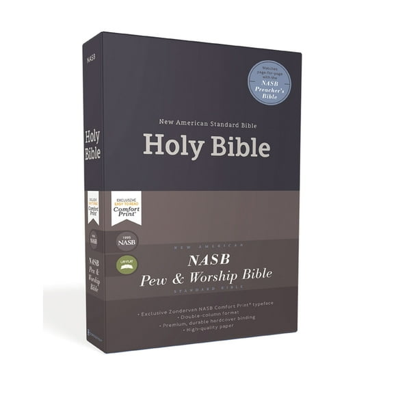 Nasb, Pew and Worship Bible, Hardcover, Blue, 1995 Text, Comfort Print, (Hardcover)