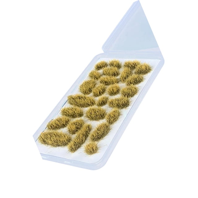ZheElen 25x Simulation Cluster Green Grass for Train Scenery Decor Accessory Model Landscape Summer Green 6mm 1Set
