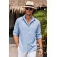 thumbnail image 3 of COOFANDY Men's Button-Down Shirts Long Sleeve Button Up Casual Dress Shirt for Men, 3 of 6