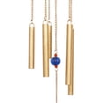thumbnail image 5 of DecMode 39" Gold Metal Indoor Outdoor Embellished Elephant Windchime with Glass Beads and Pipe Bells, 5 of 8