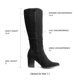 thumbnail image 4 of Botas DREAM PAIRS Altas hasta la Rodilla con Tacón Grueso y Diseño Pull On Negras Talla 8.5, 4 of 9