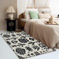 thumbnail image 4 of Black White Skull Rug, Cactus Skull Area Rug 3x5, Day of The Dead Carpet, Entryway Rugs Bedroom, Fluffy Machine Washable Non-Slip Low-Pile Non-Shedding Rug for Kitchen, Indoor Outdoor Entrance Rugs, 4 of 7