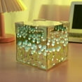 Man Lamp Handmade Diy Sea Of Flowers Cube Night Light Material Bag Qixi