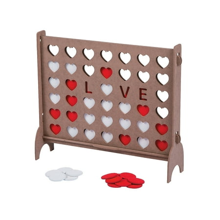 Fun Express - Love Connect Wood Disc Game for Wedding - Toys - Games - Indoor & Mini Game Sets - Wedding - 1 (Best One Piece Game)