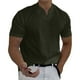thumbnail image 1 of Prolriy Camisetas para hombre Primavera Verano Casual Cuello en V Sólido Manga corta Camiseta Blusa superior Camisas para hombre Verde L, 1 of 8