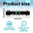 thumbnail image 3 of 40 Pieces Temperature Strips Testing Adhesive Temperature Strips 90 to 100 Fahrenheit Degree Temperature Sticker Sticky, 3 of 6