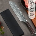 thumbnail image 3 of 7 inch Damascus Pattern Stainless Steel Cutlery With Nonslip Handle ,Santoku knife, 3 of 6