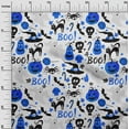 thumbnail image 3 of oneOone Rayon Medium Blue Fabric Halloween Quilting Supplies Print Sewing Fabric By The Yard 56 Inch Wide, 3 of 4