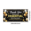 thumbnail image 2 of Gold Design Thank You Banner Black Gold Balloons Star Decorations Essential Part for Team Celebration Event Indoor Outdoor, 2 of 7