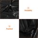 thumbnail image 3 of BRIGHTFUFU 2 PCS Adultos reutilizables Rain Poncho Eva Eva Portable Rairpes Improifer Rain Rain Coats With Hood para Adultos Mujeres Men Actividades al aire libre Negro, 3 of 7