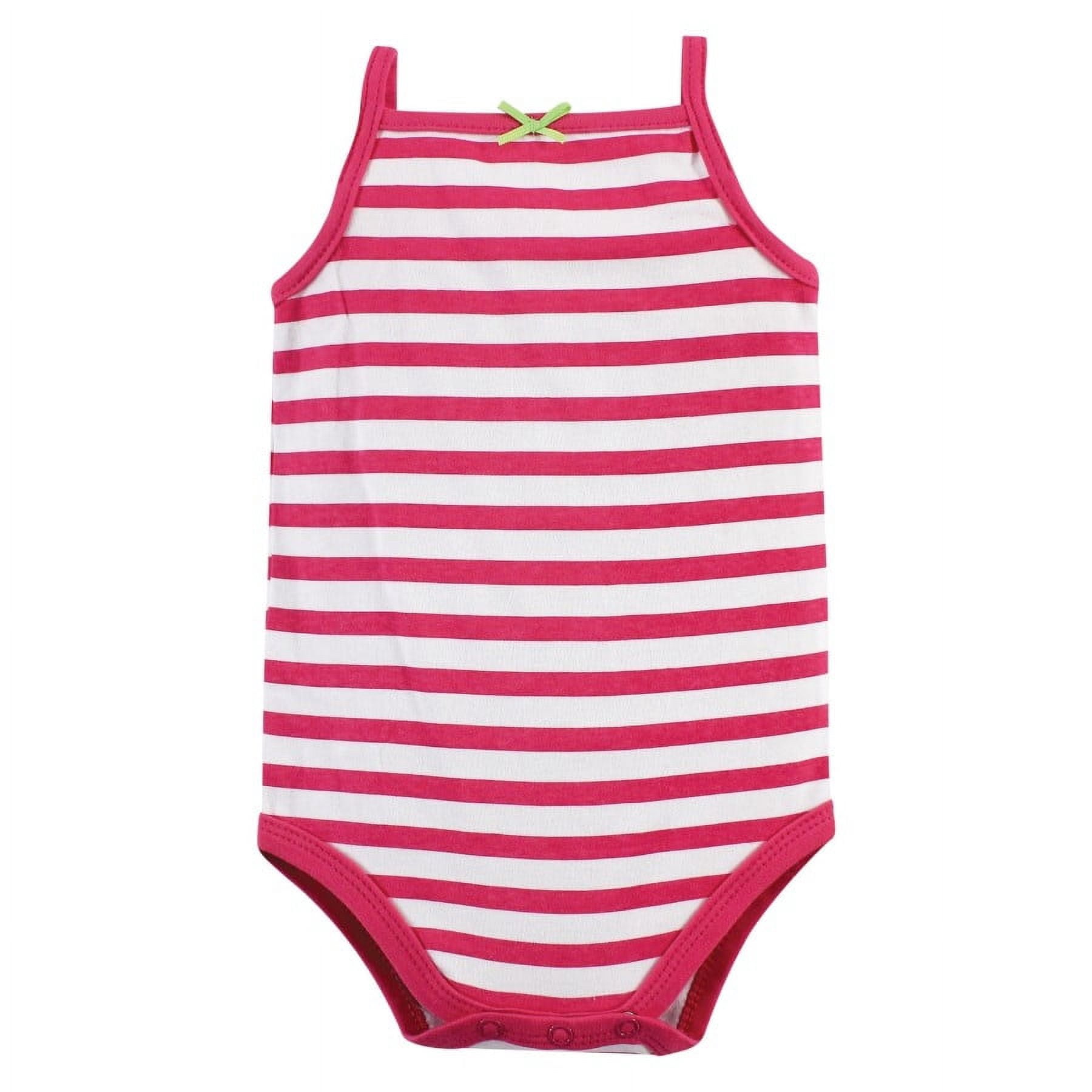 Hudson Baby Short Sleeve Bodysuits, 5-Pack, Newborn- 24 Months