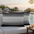 thumbnail image 5 of Outdoor Waterproof Pillow Covers Farm Gradient Wood Grain Decorative Throw Pillow Protectors,Pillowcase Cushion Cases for Patio Sofa Garden Couch,20x12in,Pack of 2, 5 of 14