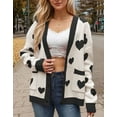 thumbnail image 3 of Valentine's Day Cardigans for Women Cute Heart Printed V-Neck Button Down Cardigan Sweaters with Pockets Shermie, 3 of 5