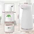 thumbnail image 2 of Automatic Soap Dispenser, 300ML Touchless Soap Dispenser with Infrared Sensor, USB Rechargeable IPX5 Waterproof for Bathroom Kitchen Office School, 2 of 5