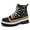Black, variant on Colisha Men Winter Shoes Platform Ankle Booties Shell Head Casual Work Boots Outdoor Denim Lace Up Boot Black 7