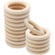 thumbnail image 1 of 15 anillos de madera natural de 50 mm/2 pulgadas, anillos de madera sin terminar para manualidades, anillos de macramé, fabricación de joyas., 1 of 5