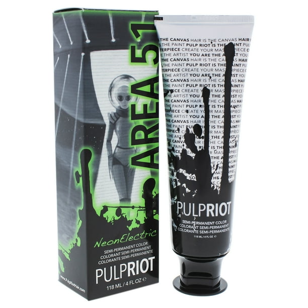 Pulp Riot Semi-Permanent Color Neon Electric Area 51 - Neon Green - 4