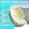 thumbnail image 5 of Premium Gel & Memory Foam Seat Cushion–Doctor Recommended Office Chair Cushion,Car Seat Cushion–Chair Cushions for Back & Sciatica Pain Relief–Seat Cushions for Office & Desk, 5 of 6