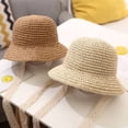 thumbnail image 6 of Little Girls Floppy Foldable Packable Wide Brim Summer Sun Hats Beach Straw Hat Baby Photography Straw Hats, 6 of 9