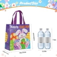 thumbnail image 6 of 12 pack Easter Bags with Handle Happy Easter Non-Woven Bag for Kid Reusable Easter Baskets for Egg Hunt Bunny Carrot 9×8.66×4.33in, 6 of 8