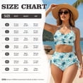 thumbnail image 5 of XYZCANDO Turtle Matching Couple Beach Vacation Swimwear Tummy Control Bikini Men Swim Trunks Summer Beach Set His and Hers Beachwear Hawaiian Bathing Suits for Couples Plus Size Outfits, 5 of 6