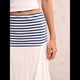 thumbnail image 4 of Falda Larga Plisada de Rayas Contrastantes para Mujer, Cintura Alta M, 4 of 10