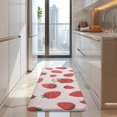 thumbnail image 4 of Red Strawberry Plants Fruit Kitchen Rug Mat,Kitchen Runner Rugs Non Skid Washable,Decorative Kitchen Floor Mats for Kitchen,Sink,Laundry,17"x47.2", 4 of 7