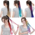 thumbnail image 7 of SEGO Ponytail Hair Extensions Donut with Rainbow Braiding Hair Professional Synthetic Fiber Braids Hair, 7 of 7