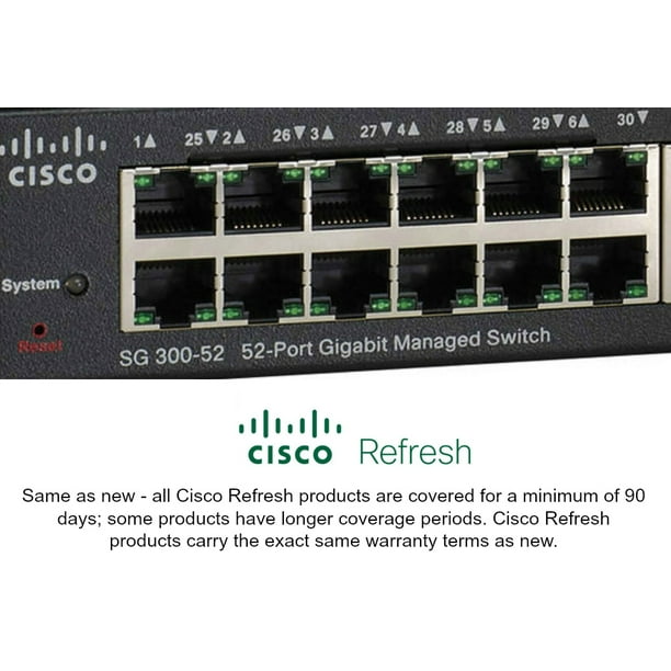 Cisco SG30052 Refresh SRW2048K9 52port Gigabit L3 Managed Switch 2 x