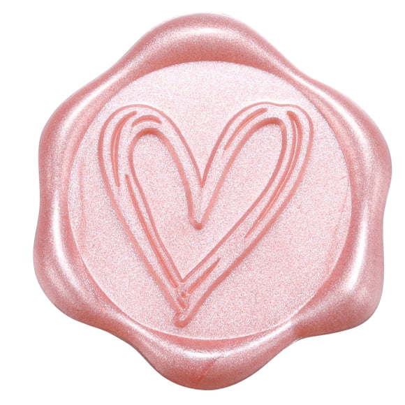 Pegatinas Yoption con forma de corazón con forma de corazón, oro rosa, 50 unidades, 3 cm
