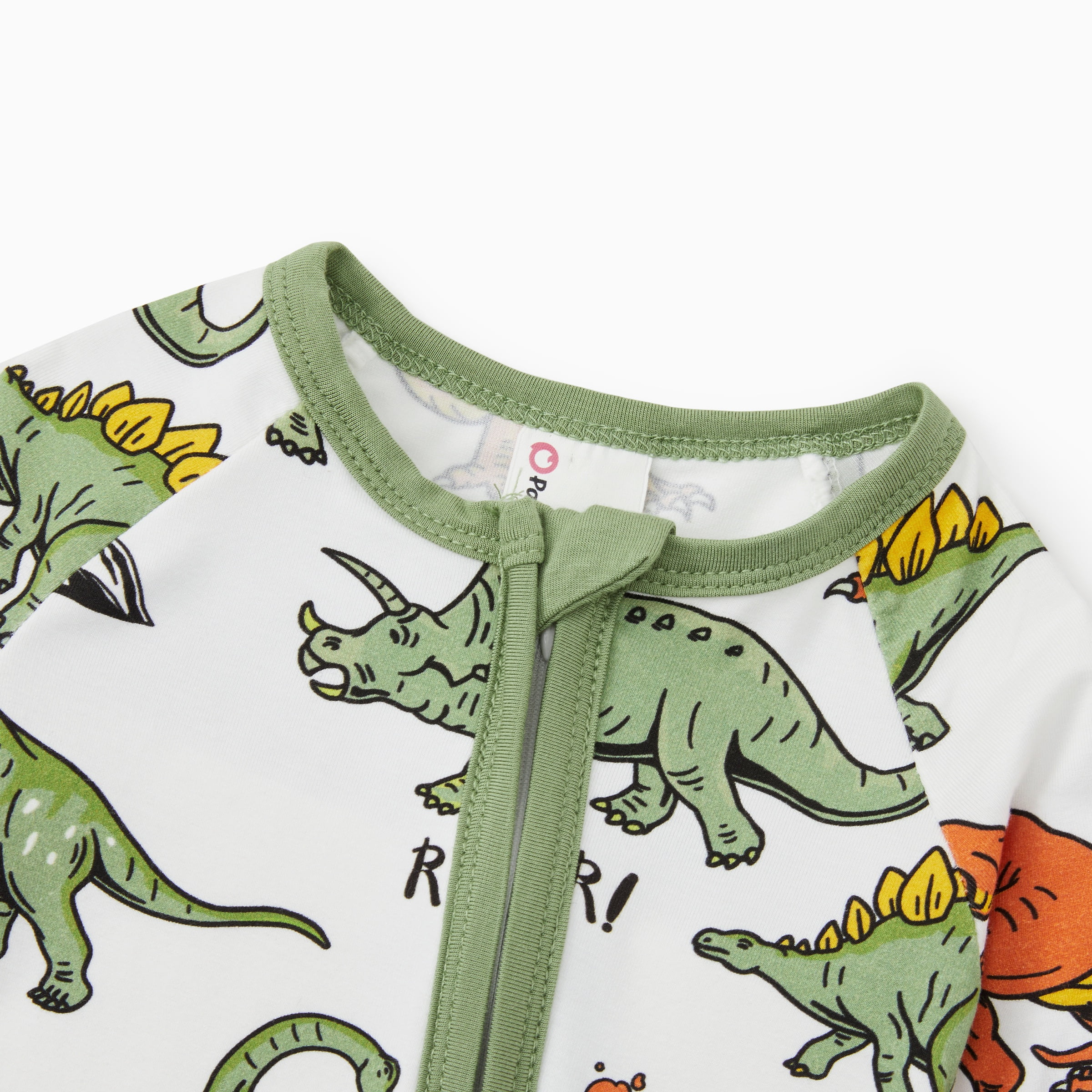 PatPat Baby Boy Clothes Bamboo Viscose Baby Pajamas Zip Snug Fit Dinosaur Newborn Infant Boys Baby Gifts,18-24 Months