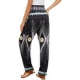 thumbnail image 2 of Women's Harem Pants, High Waist Yoga Boho Trousers with Pockets, 2 of 17
