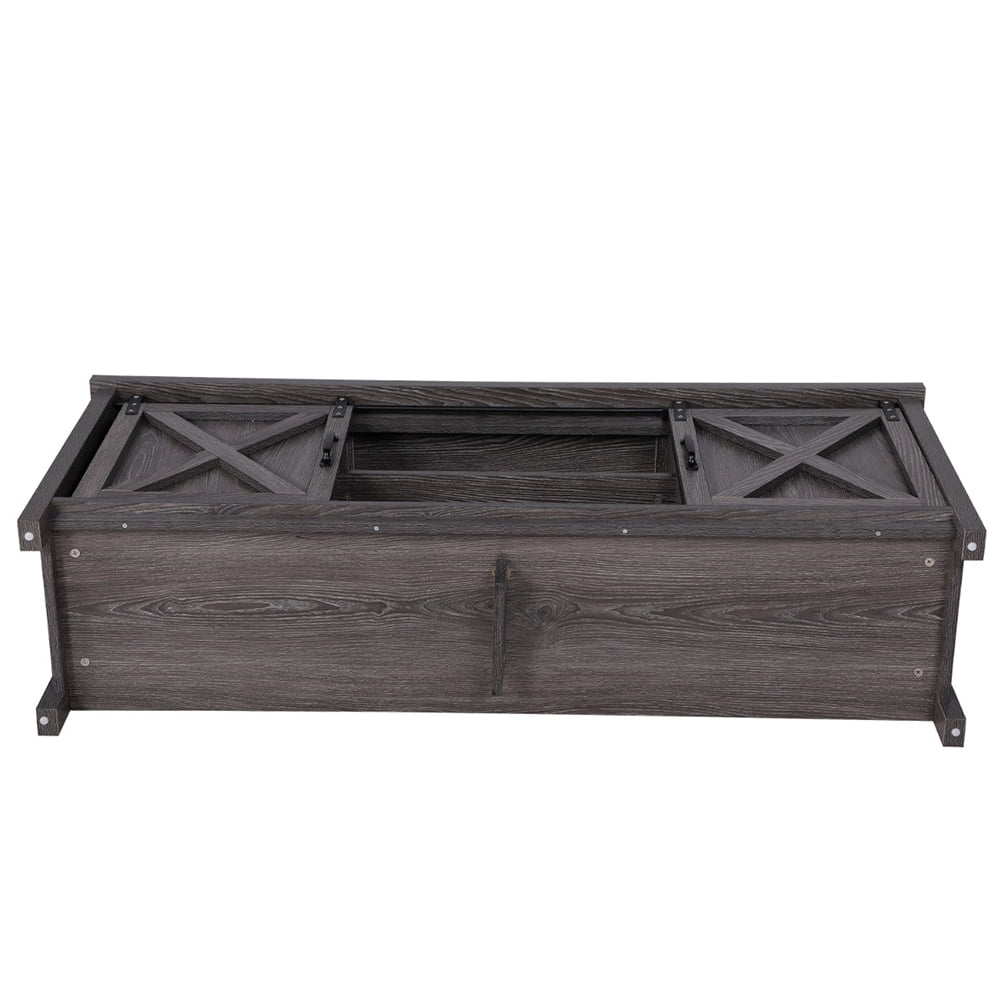 Kadyn Farmhouse Modern Barn Door Tv Stand for Tvs Up to 58", Entertainment Center for Tvs for Living Room, Entertainment Center with Storage, Dark Gray Kadyn Farmhouse Modern Barn Door Tv Stand for Tvs Up to 58", Entertainment Center for Tvs for Living Room, Entertainment Center with Storage, Dark Gray