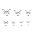thumbnail image 2 of Tuerca de mariposa DIN315 Tuerca de acero inoxidable 304 Tuercas de tornillo de mano M-4 CACAGOO Tapón de rosca, 2 of 7