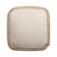 thumbnail image 5 of Ox Bay Julian Round Natural Solid Indoor Pouf Ottoman, 18"H x 18"W, 5 of 6