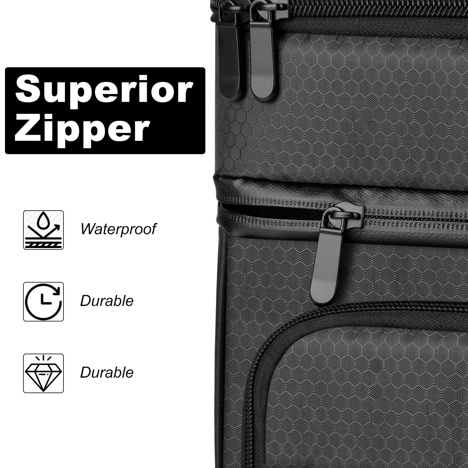 INSMEER Insulated 21 Qt Lunch Bag for Men, Leakproof with 3 Compartments, for Work, Beach, Picnic
