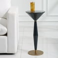 thumbnail image 2 of Uttermost Luster Navy Blue Accent Table, 2 of 5