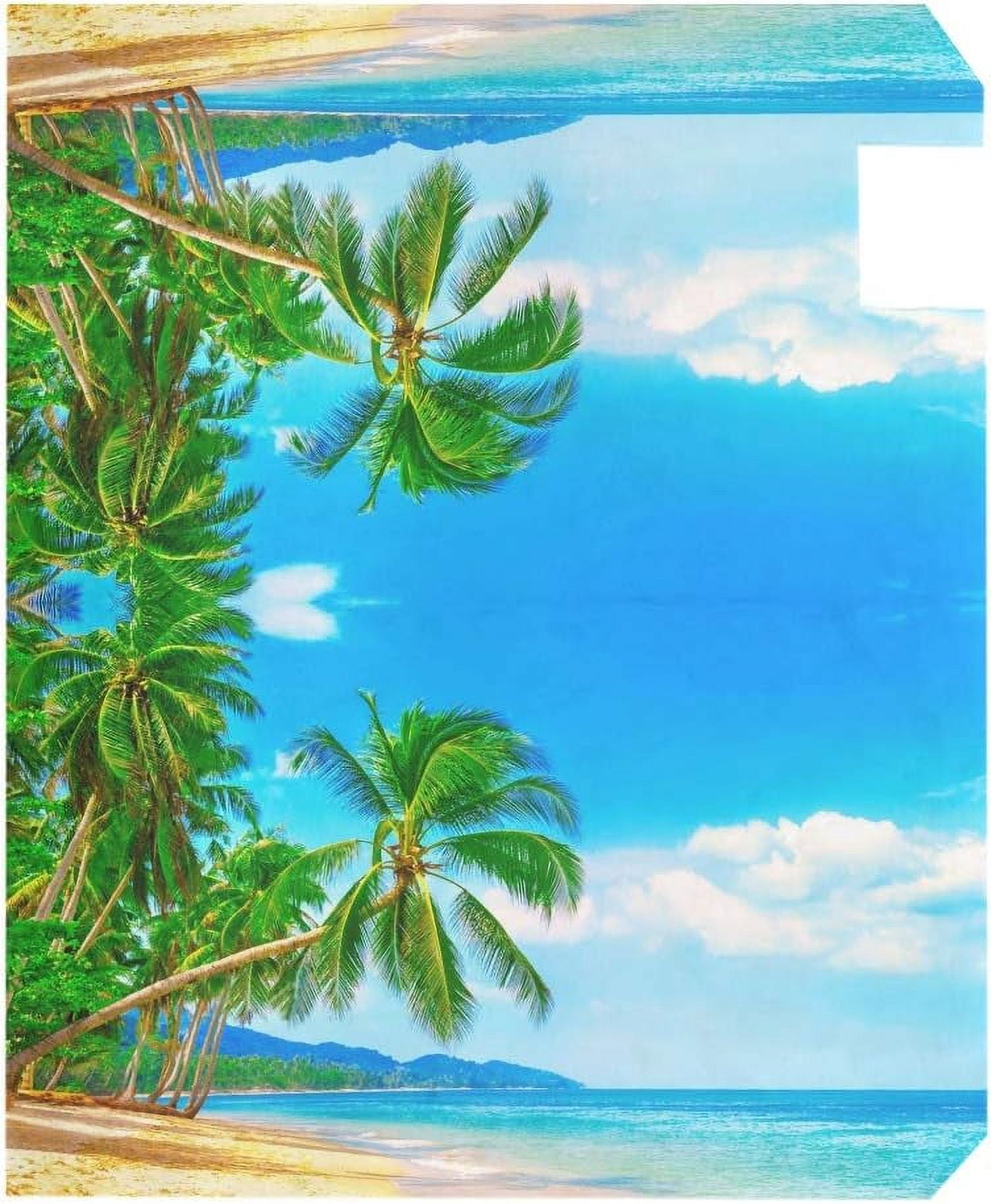 Beautiful Beach Magnetic Mailbox Cover MailWraps Garden Yard Home Decor for Outside Oversized-25.5" x20.8"
