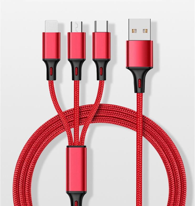 Android Charger USB Cable Art Painting Traditional Horse Multi 3 in 1 Retractable Fast Charging Multi Cable with Micro USB/Type C Compatible with Cell Phones Tablets and More 
