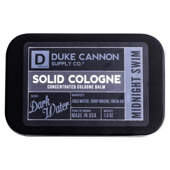 Duke Cannon Supply Co. Midnight Swim Dark Water Solid Cologne 1.5 oz