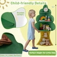 thumbnail image 2 of Tree Bookshelf for Kids, 5-Tier Toddler  Corner Bookcase, Space-Saving Freestanding Book Shelf & Toy Storage Organizer for Kids Room, Playroom, Classroom, Nursery, Daycare (Tree), 2 of 7
