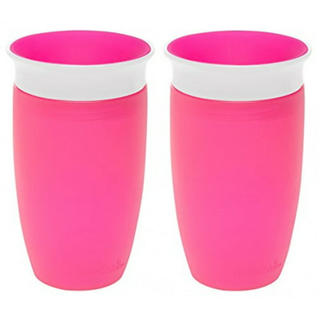 Munchkin Miracle 360 Sippy Cup, Pink, 10 Ounce, 2