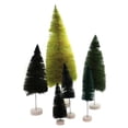 thumbnail image 2 of Christmas Rainbow Trees Green Sisal Bottle Brush Village Decorate Ms427g, 2 of 3