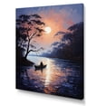 thumbnail image 2 of Designart "Lake Silent Waters Painting I" Cottage Wall Art Print, 2 of 5