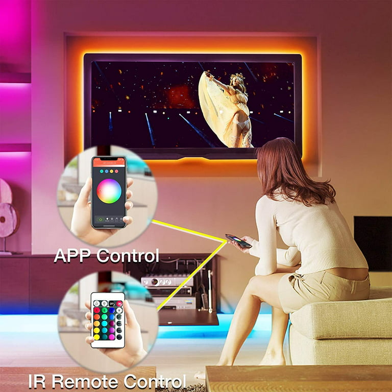 Wi-Fi RGB LED Light Strip Controller with 24 Key IR Remote Works with Alexa  & Google Home